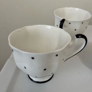 Vintage royal standard English polkadot tea cups and sugar bowl bone China